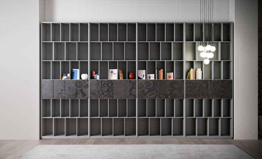 Ateneo Librerie Contenitori design Alessio Bassan